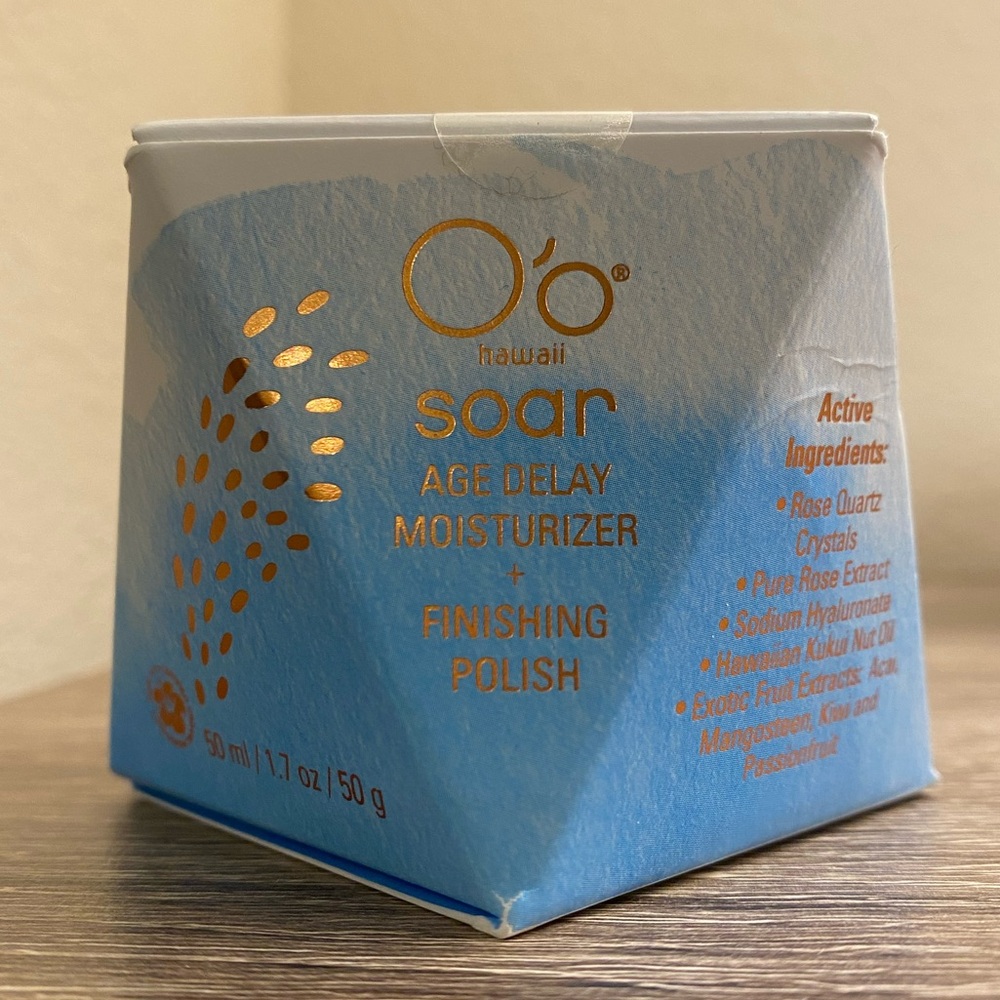 O'o Hawaii Soar Age Delay Moisturizer + Finishing Polish NWT